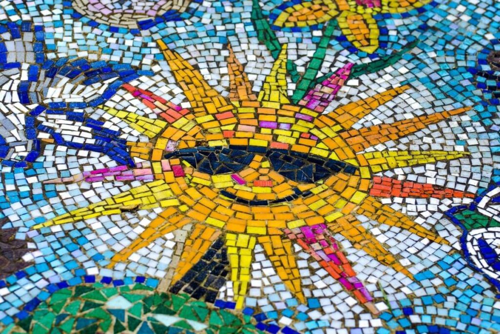 Idéias de artesanatos mosaico